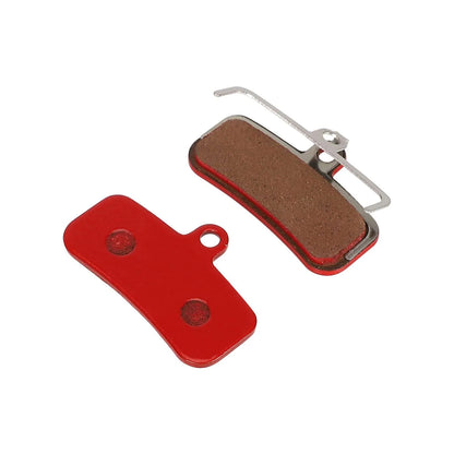 Red brake pads for Shimano ZEE M640 brakes