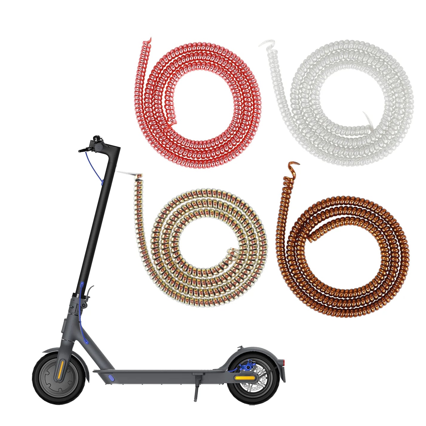 Red Spiral Cable Protection Wrap, 6 mm × 1 m – 2/6
