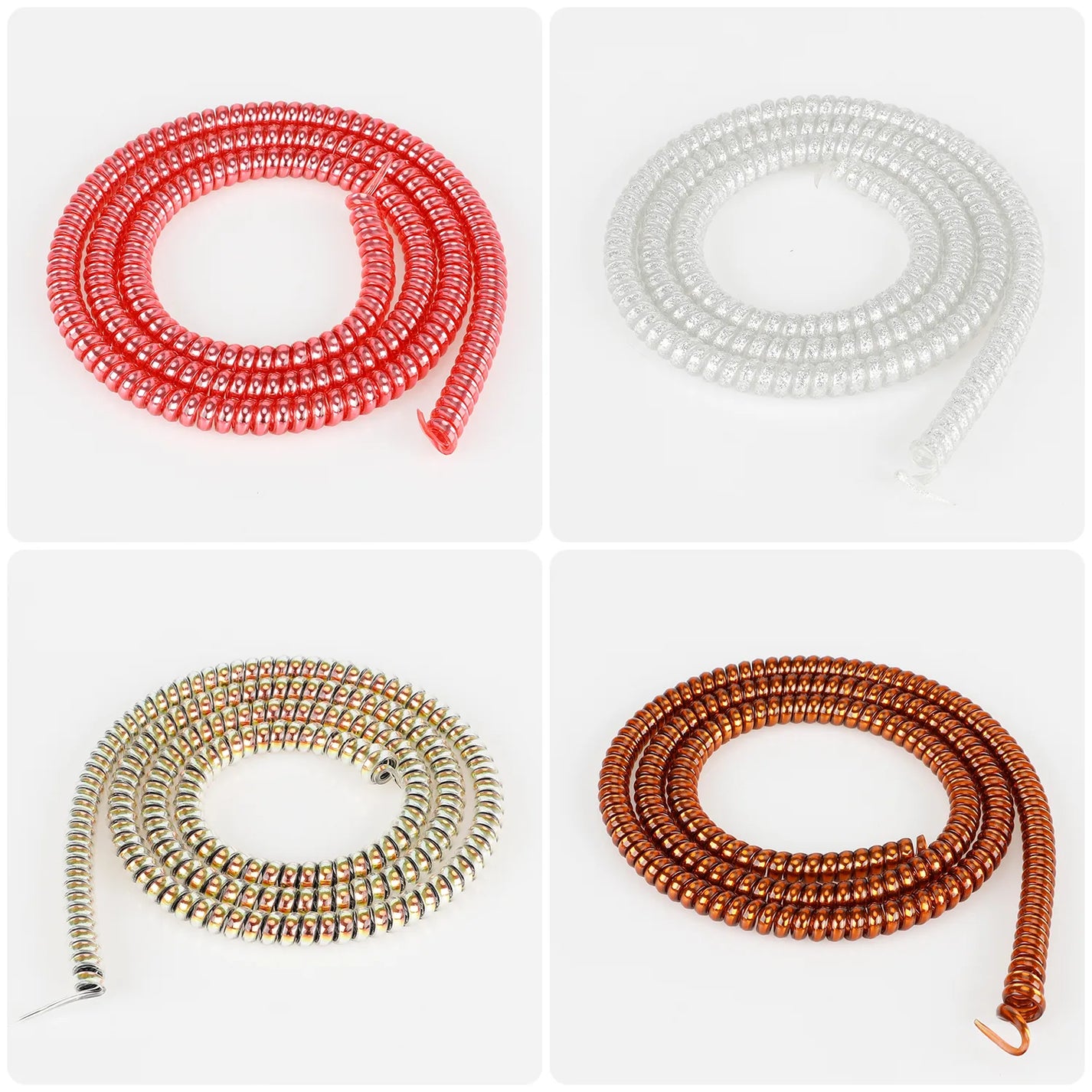 Red Spiral Cable Protection Wrap, 6 mm × 1 m – 5/6