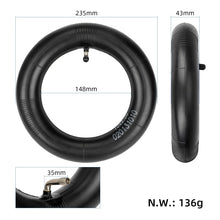 Reinforced inner tube 10x2.5 with 90° valve for Dualtron Forever