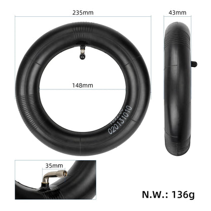 Reinforced inner tube 10x2.5 with 90° valve for Dualtron Forever