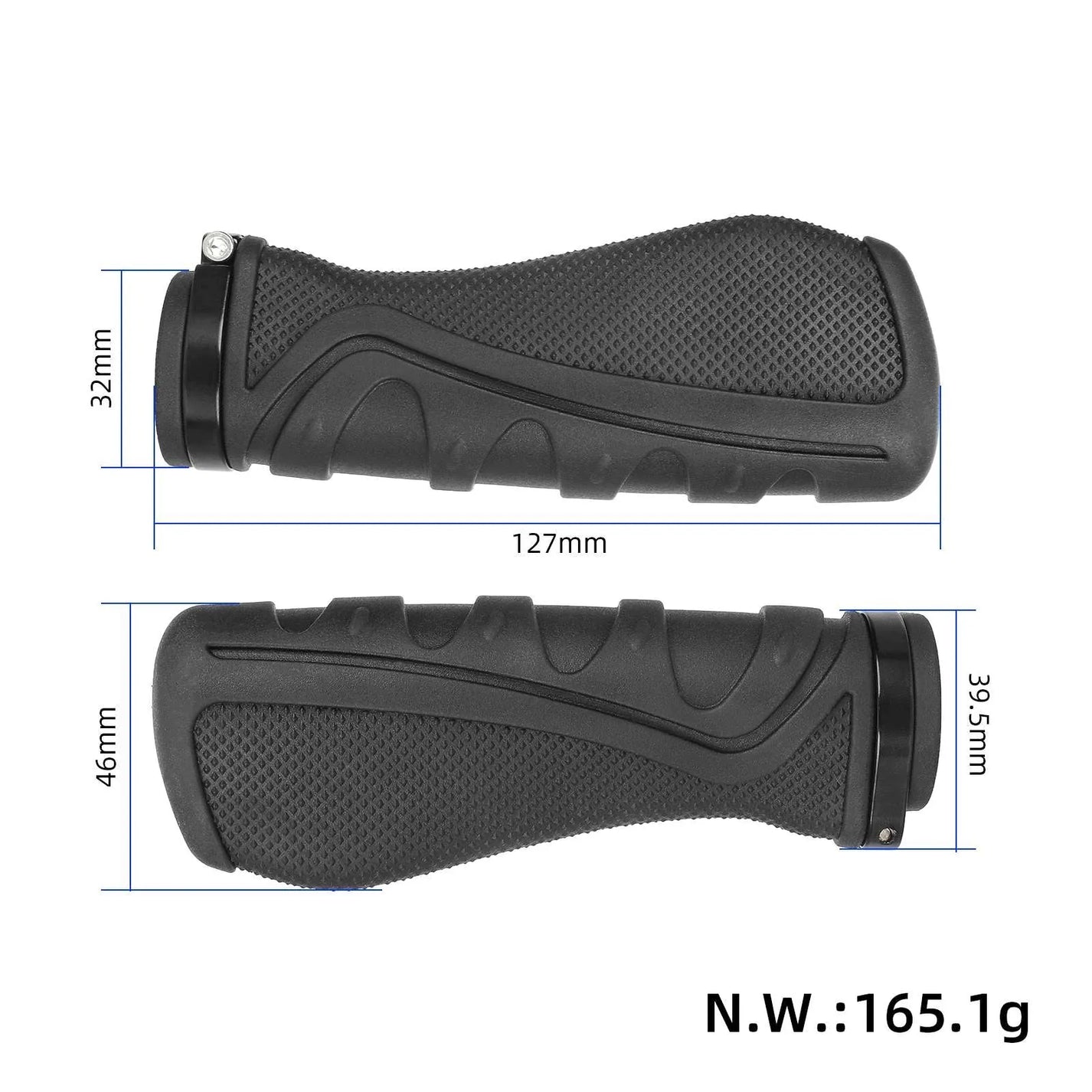 Set of anti-slip handlebar grips 22 mm for Inokim OX electric scooter