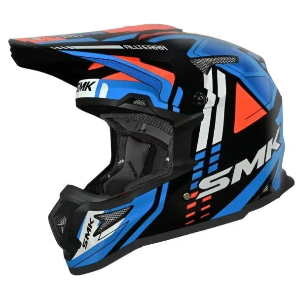 SMK Allterra S01 X-Sprint motocross enduro helmet GL257 – white/blue/orange