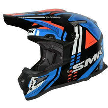 SMK Allterra S01 X-Sprint motocross enduro helmet GL257 – white/blue/orange – white blue orange colour variant