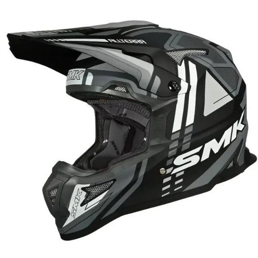 SMK Allterra S01 X-Sprint motocross enduro helmet MA261 – black/white/grey – black white grey colour variant