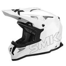 SMK Allterra Solid GL120 motocross/enduro helmet – glossy white – glossy white colour variant