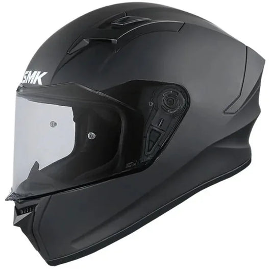 SMK Stellar integral helmet MA200 – matt black – front three-quarter view