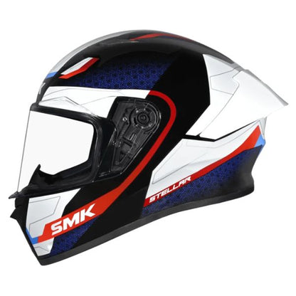 SMK Stellar Sport Flight full-face helmet GL213 – white/red/blue – slika 2