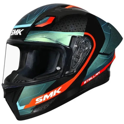 SMK Stellar Sport Flight integral helmet GL257C – black/blue/orange