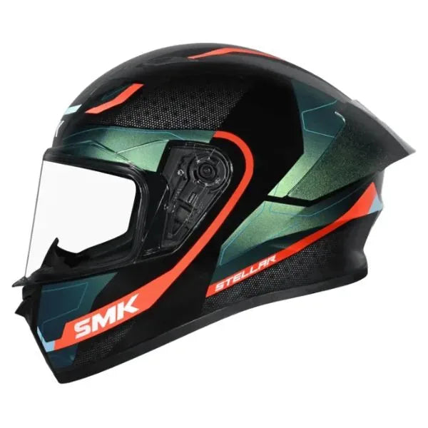 SMK Stellar Sport Flight integral helmet GL257C – black/blue/orange