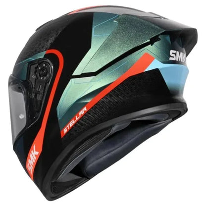 SMK Stellar Sport Flight integral helmet GL257C – black/blue/orange