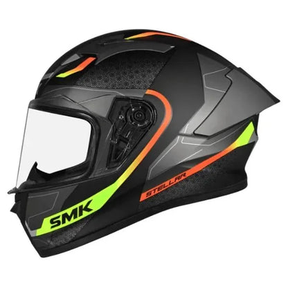 SMK Stellar Sport Flight integral helmet MA264 – black/grey/yellow