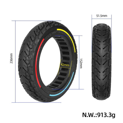 Solid tire 10 x 2.125 (250x54) for Xiaomi 4 and 4 Lite