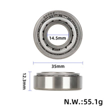 Tapered Steering Bearing 30202 15 x 35 x 11 mm for Electric Scooter – dimensions and weight infographic
