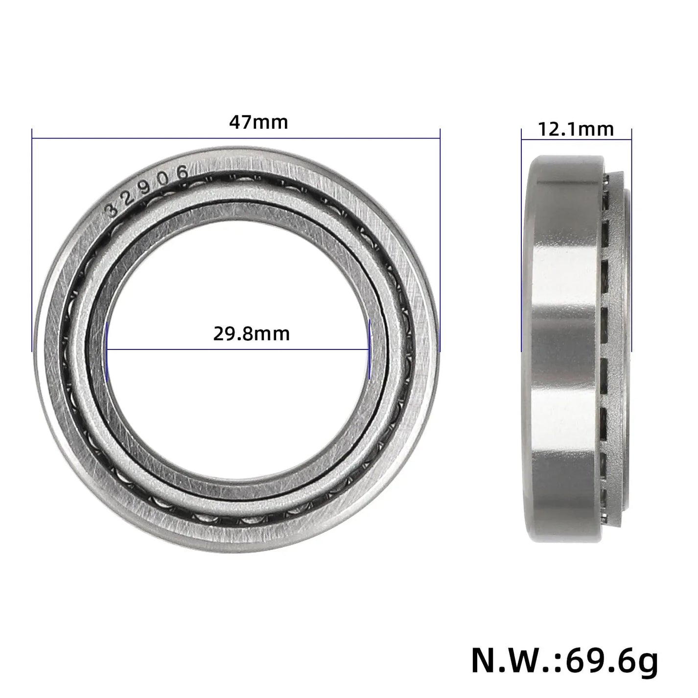 Tapered steering bearing for Kukirin G4