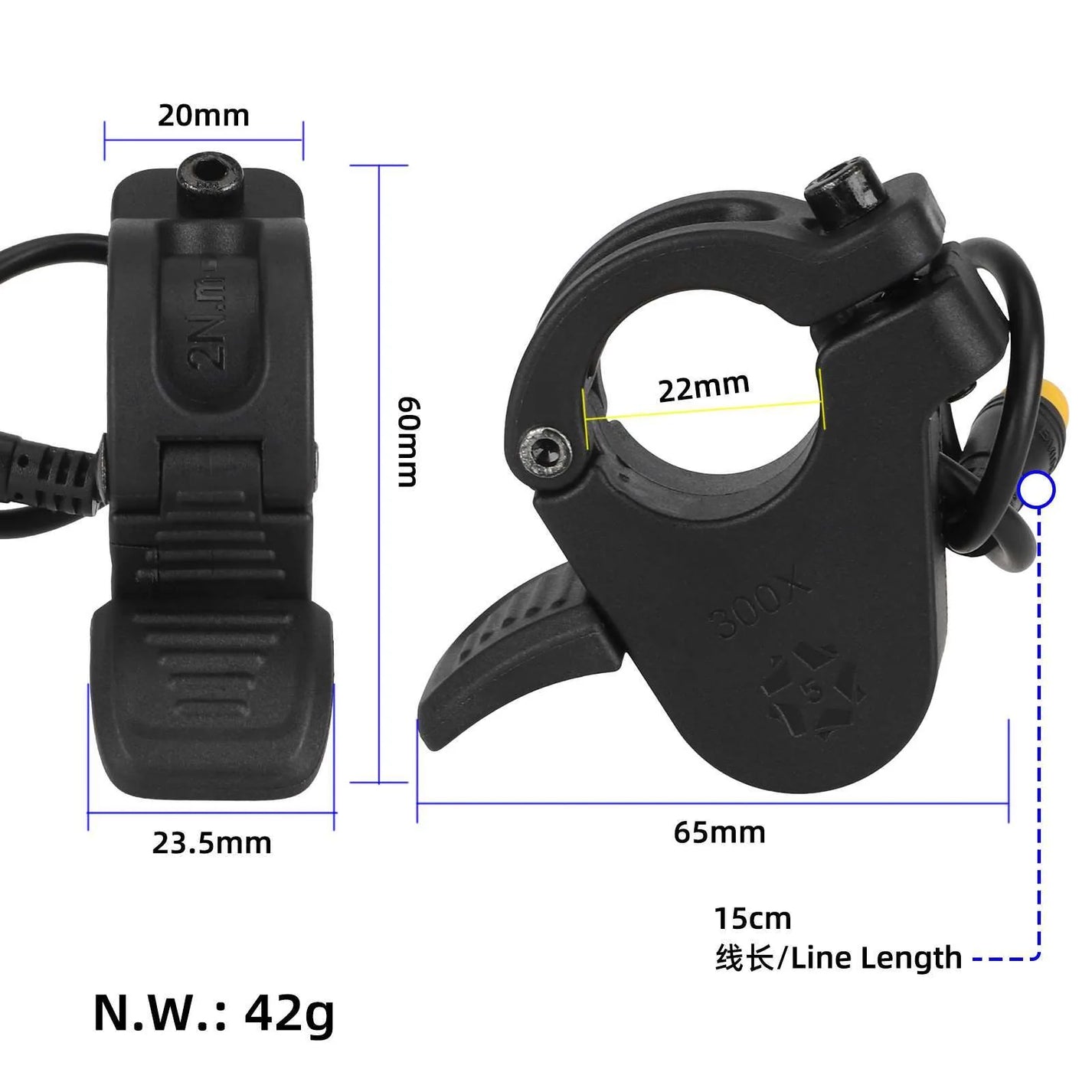 Throttle lever for KuKirin G3 Pro