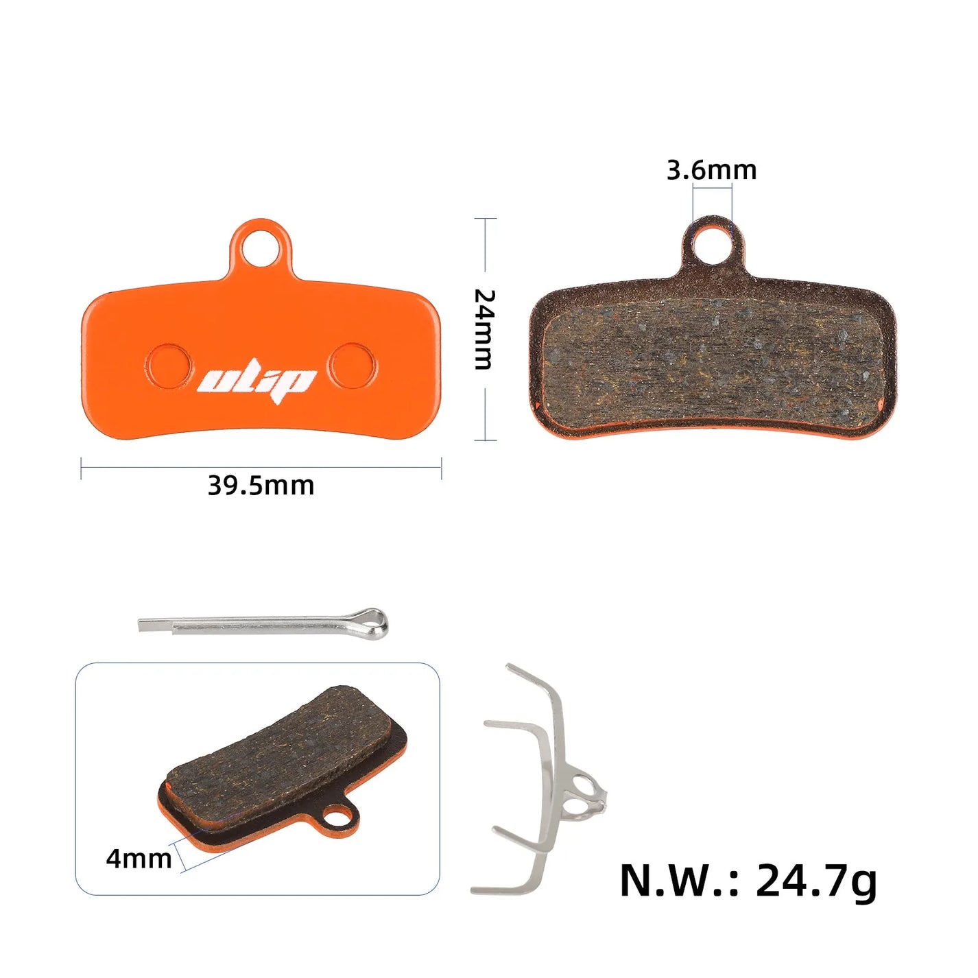 Ulip brake pads for Shimano ZEE M640 (Sur Ron Light Bee)