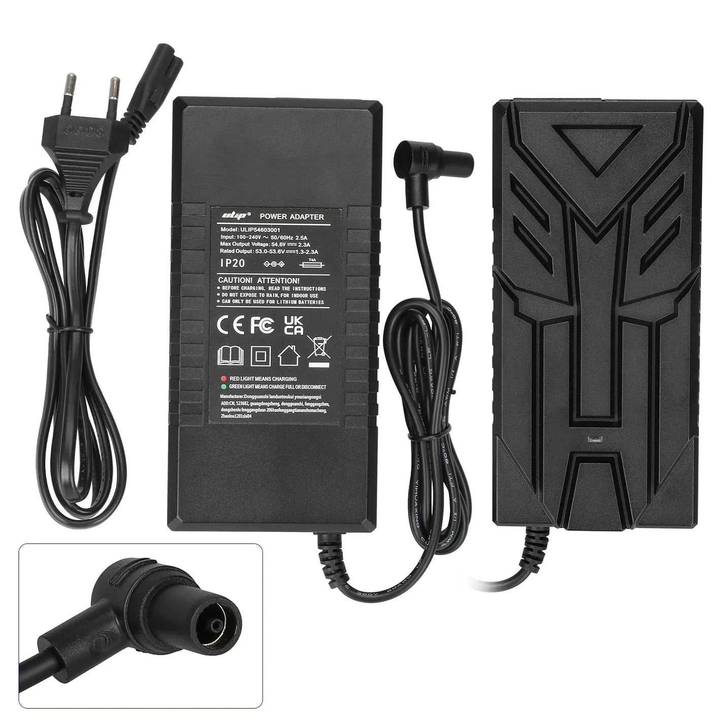 Ulip charger 54.6V 2.3A for NAVEE S65 electric scooter
