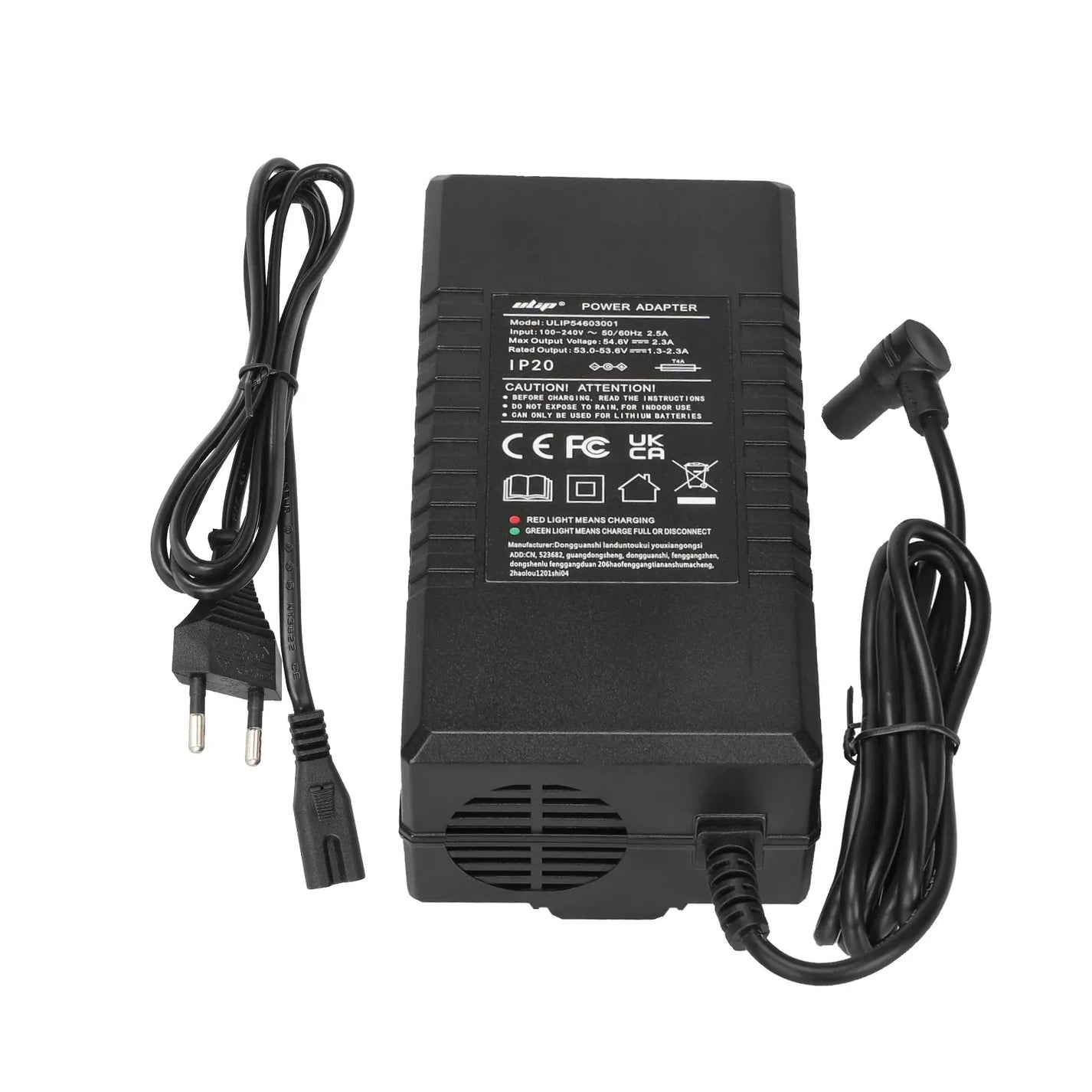 Ulip charger 54.6V 2.3A for NAVEE S65 electric scooter