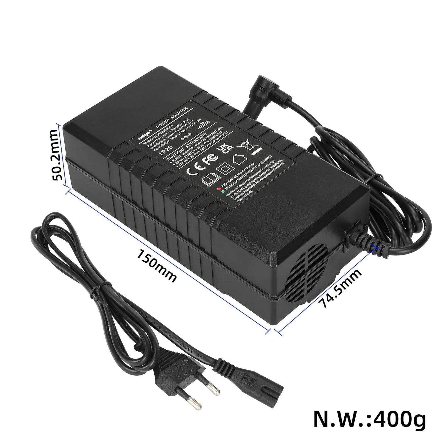 Ulip charger 54.6V 2.3A for NAVEE S65 electric scooter