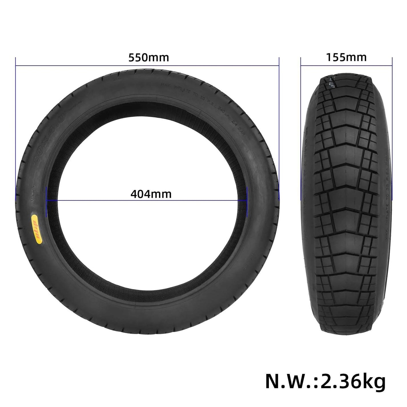 Ulip off-road tire 20x4.0 for Engwe Engine Pro electric bike