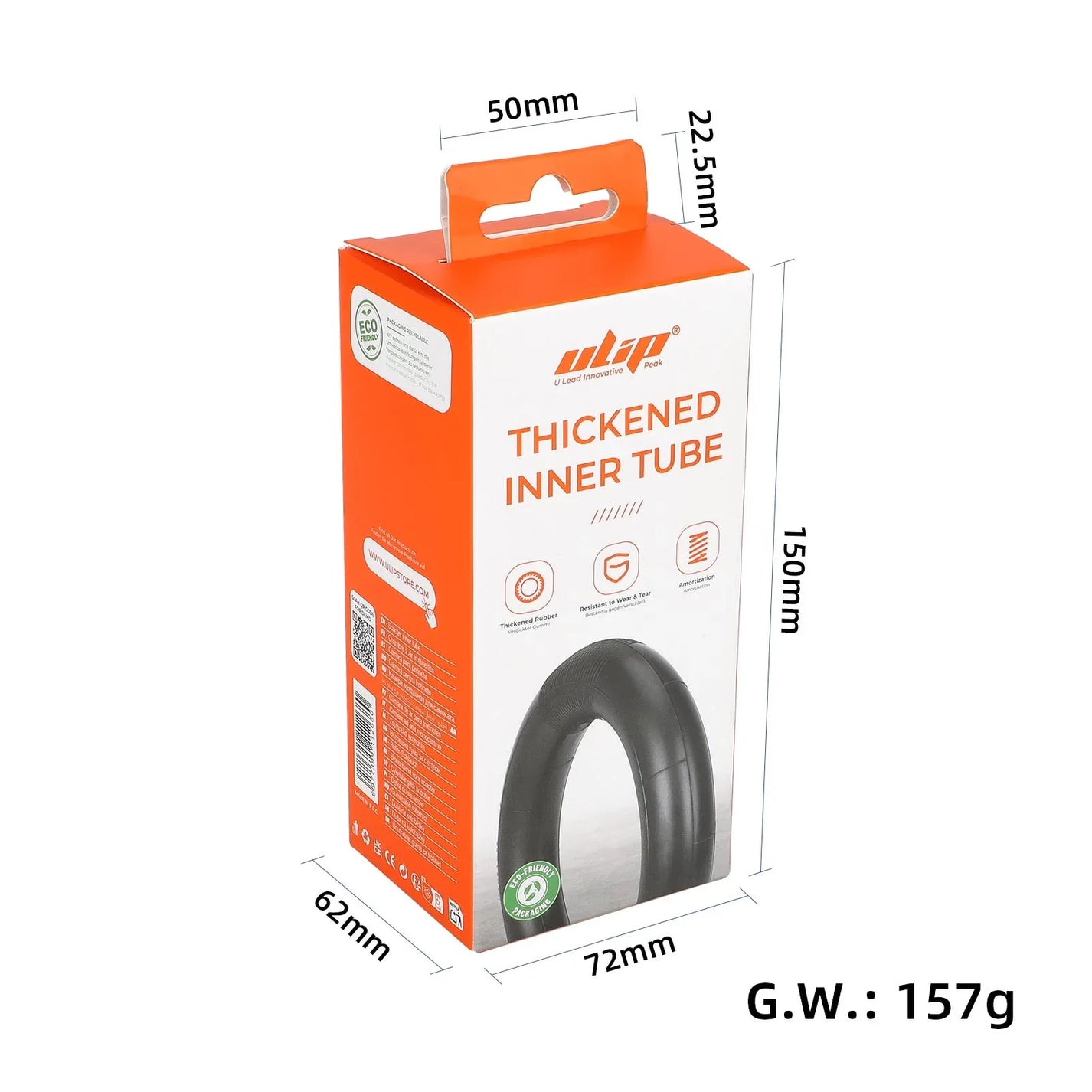 ULIP Reinforced 10×2.75-6.5 Inner Tube with 90° Valve – 3/6