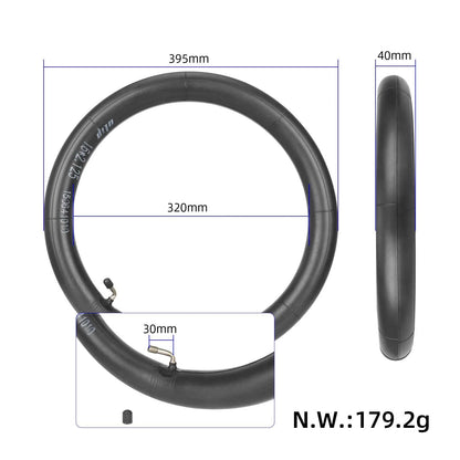 Ulip reinforced inner tube 16x2.125 with 45° valve for electric bike or wheelchair