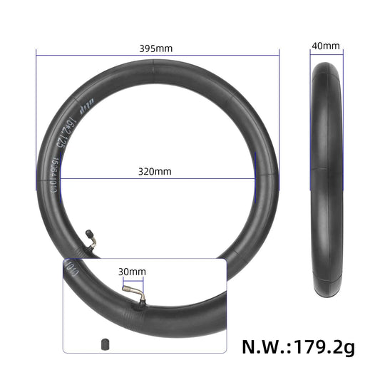 Ulip reinforced inner tube 16x2.125 with 45° valve for electric bike or wheelchair
