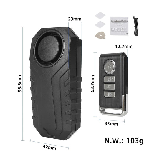 ULP1324.13 – Bicycle and scooter alarm with remote, 113 dB – view 2