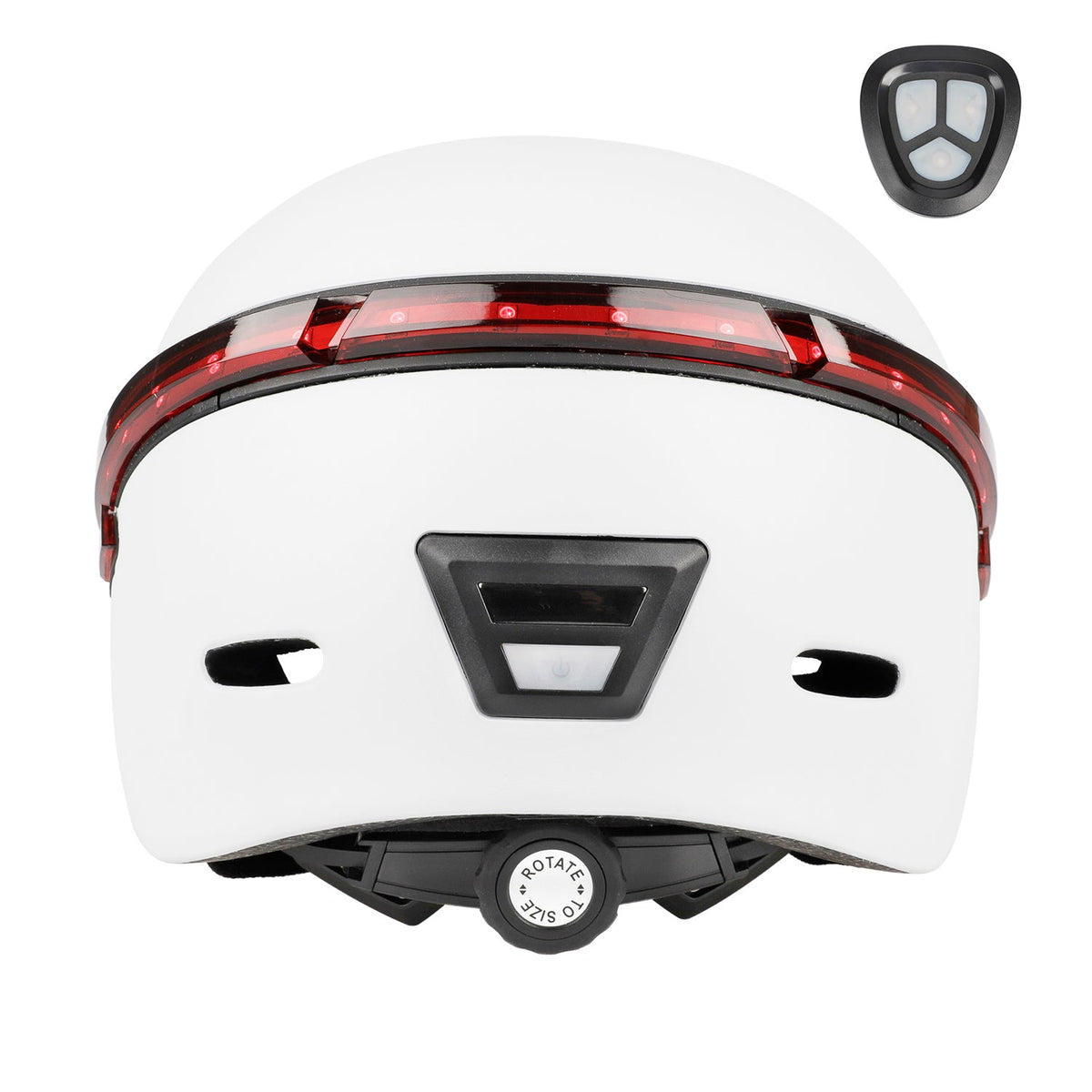 ULP232.70 – White FS1 smart helmet with indicators and remote – view 3