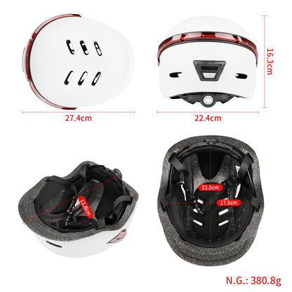 ULP232.70 – White FS1 smart helmet with indicators and remote – view 2