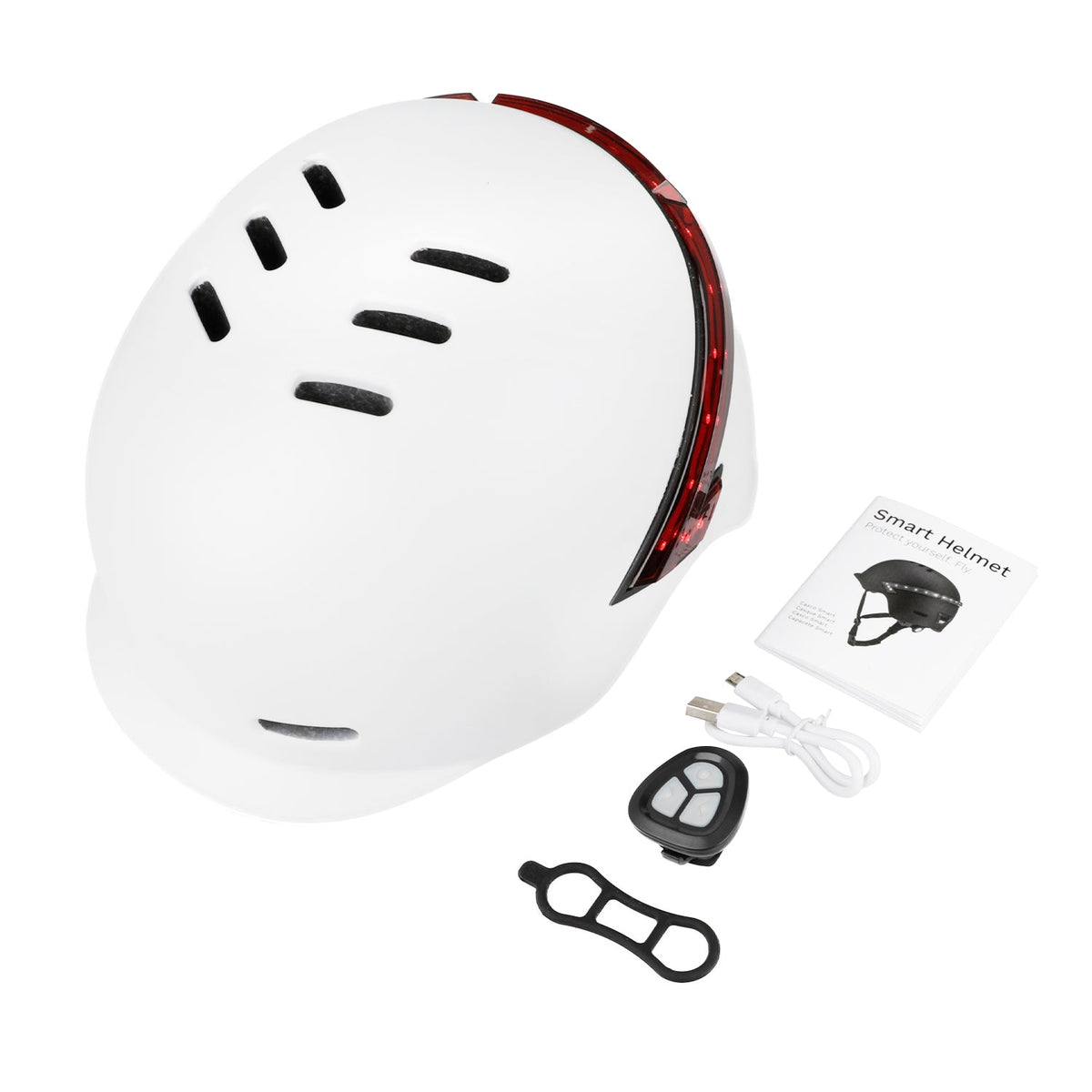 ULP232.70 – White FS1 smart helmet with indicators and remote – view 5