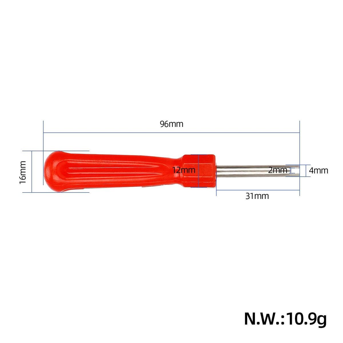 ULP2614.00 – Red Schrader valve-core removal tool – view 2