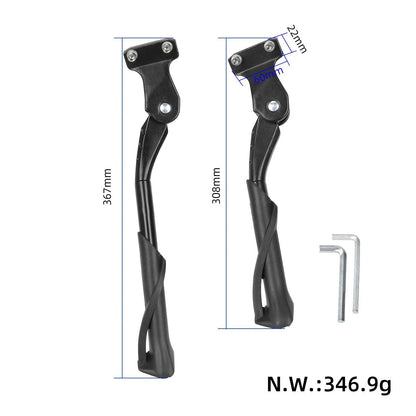 Adjustable side stand for 20–22-inch bicycle and electric bicycle – 2 holes