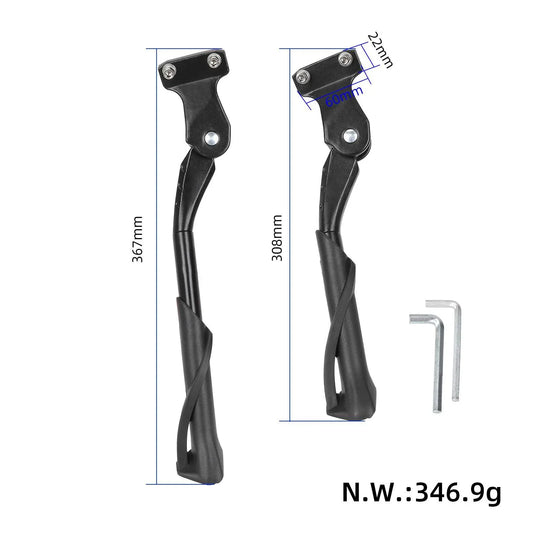 Adjustable side stand for 20–22-inch bicycle and electric bicycle – 2 holes