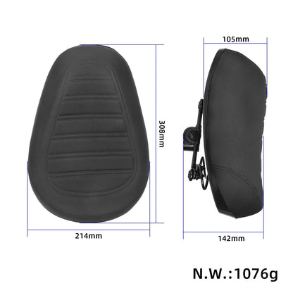ULP4824.00 – Wide black sprung bicycle saddle – view 2