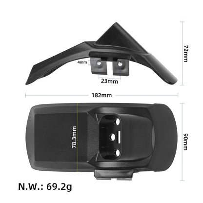Rear fender with license plate holder for KuKirin G2 Pro DB