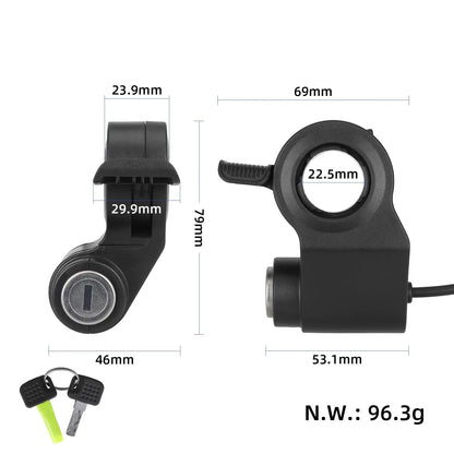 Throttle with lock for KuKirin G2 Max – 6-pin green connector