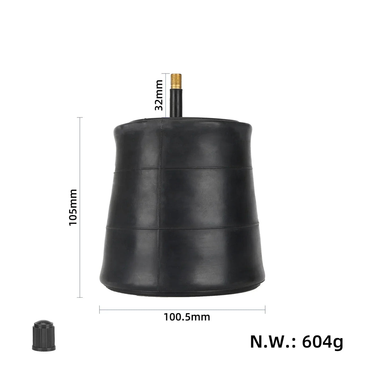 ULP7652.1 – EXCEL 26×4.0 reinforced inner tube, straight Schrader valve – view 2