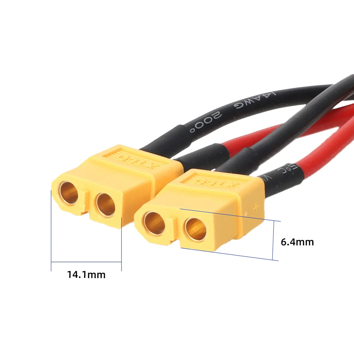 ULP8111.1 – XT60 male to 2 female splitter cable, 14 AWG – view 5