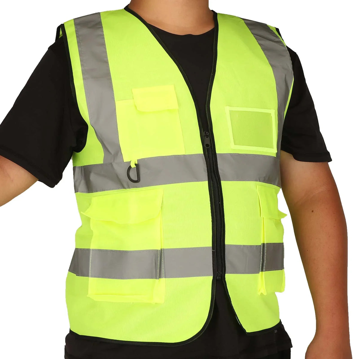ULP8337.1 – Fluorescent green reflective vest with pockets – view 6