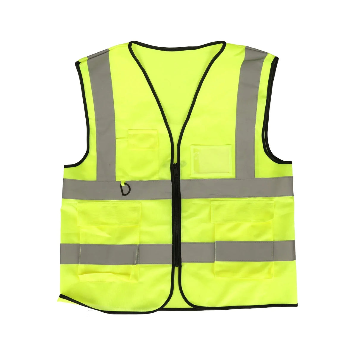 ULP8337.1 – Fluorescent green reflective vest with pockets – view 1