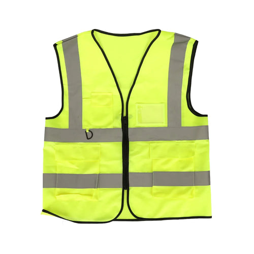 ULP8337.1 – Fluorescent green reflective vest with pockets – view 1