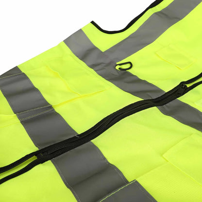 ULP8337.1 – Fluorescent green reflective vest with pockets – view 4