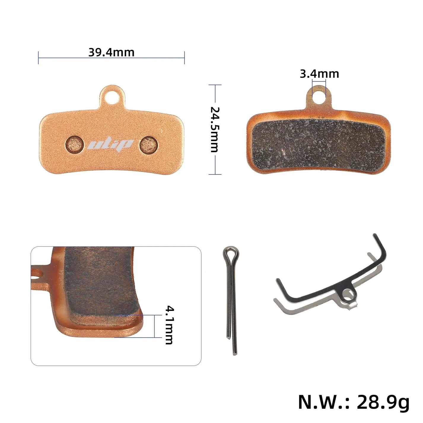 Sintered brake pads for Cannondale Cargowagen Neo 1 – Shimano BR-MT420