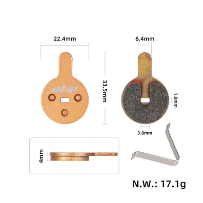 Sintered brake pads for Kugoo G2 Pro – 22.4 × 33.5 × 4.0 mm