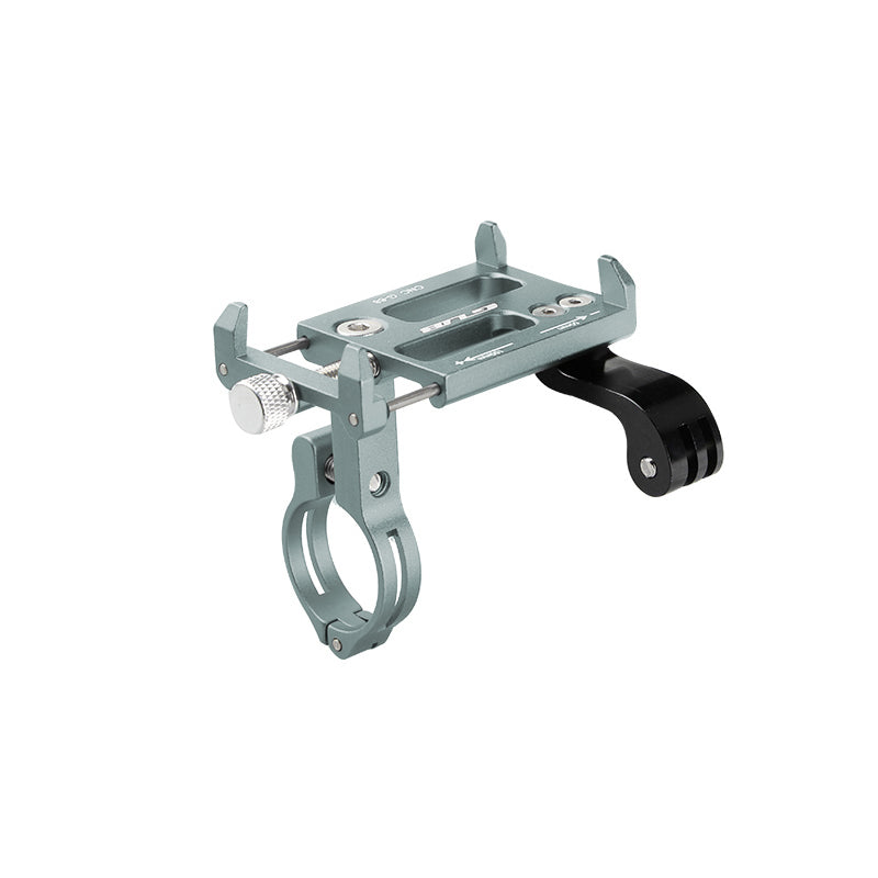 ULP878.00 – GUB G-88 aluminium phone holder, titanium-coloured – view 1