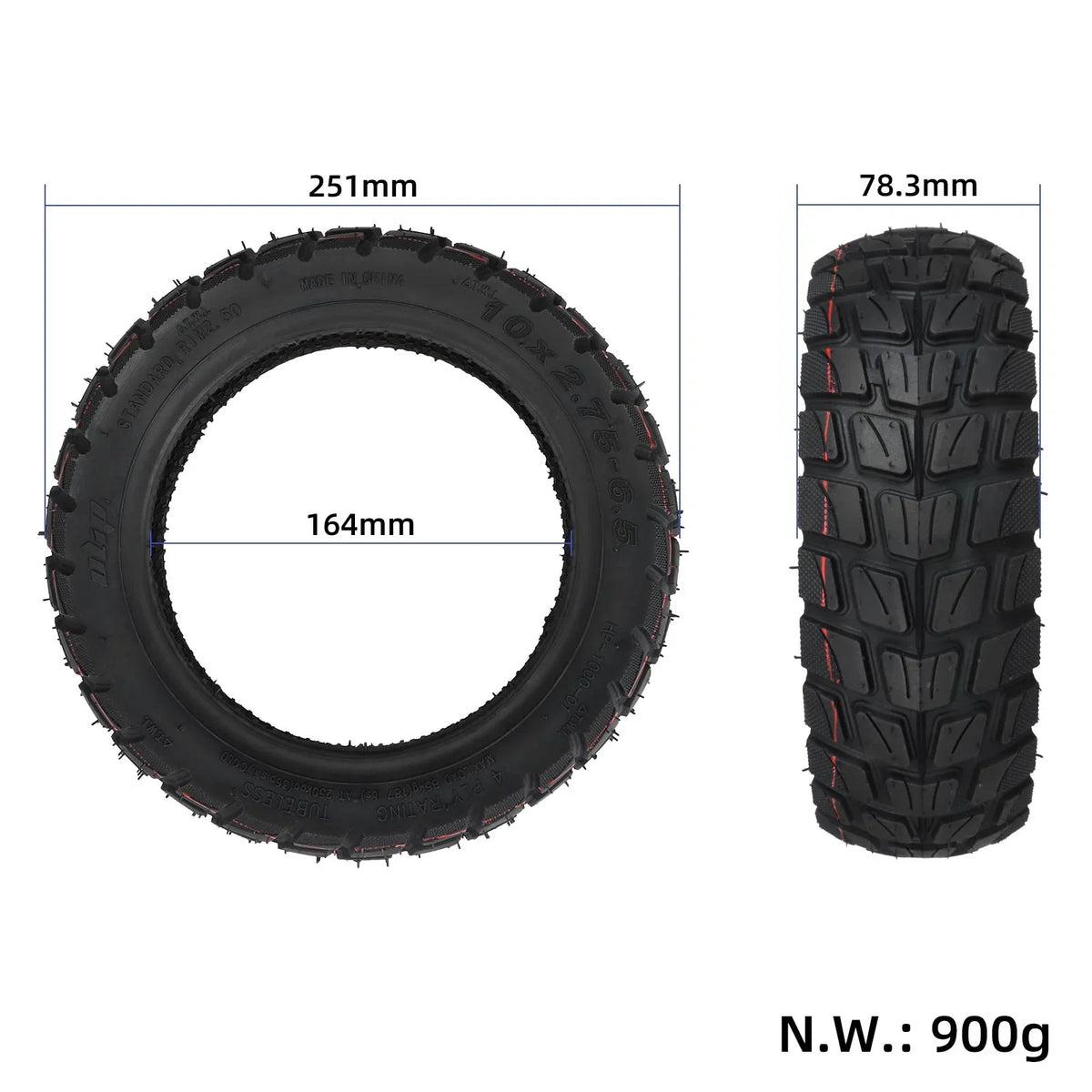 ULP8852.1 – ULIP HP1000 10×2.75-6.5 off-road tubeless tire – view 2