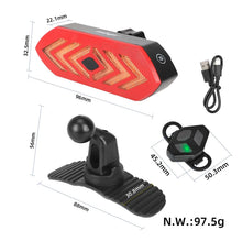 Universal USB rear light with turn signals for electric scooter or bicycle