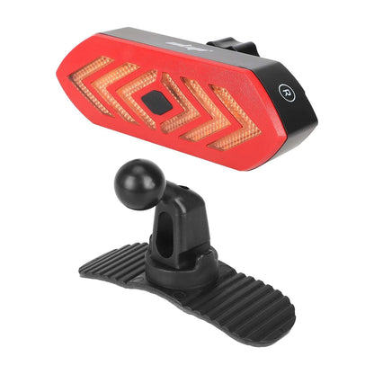 Universal USB rear light with turn signals for electric scooter or bicycle